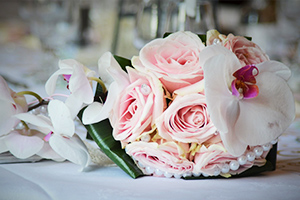 アレンジパールブーケの写真