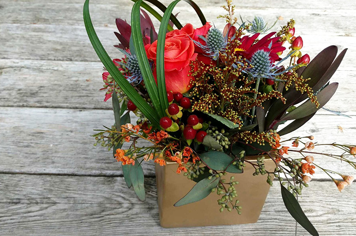 季節のアレンジボックスの写真